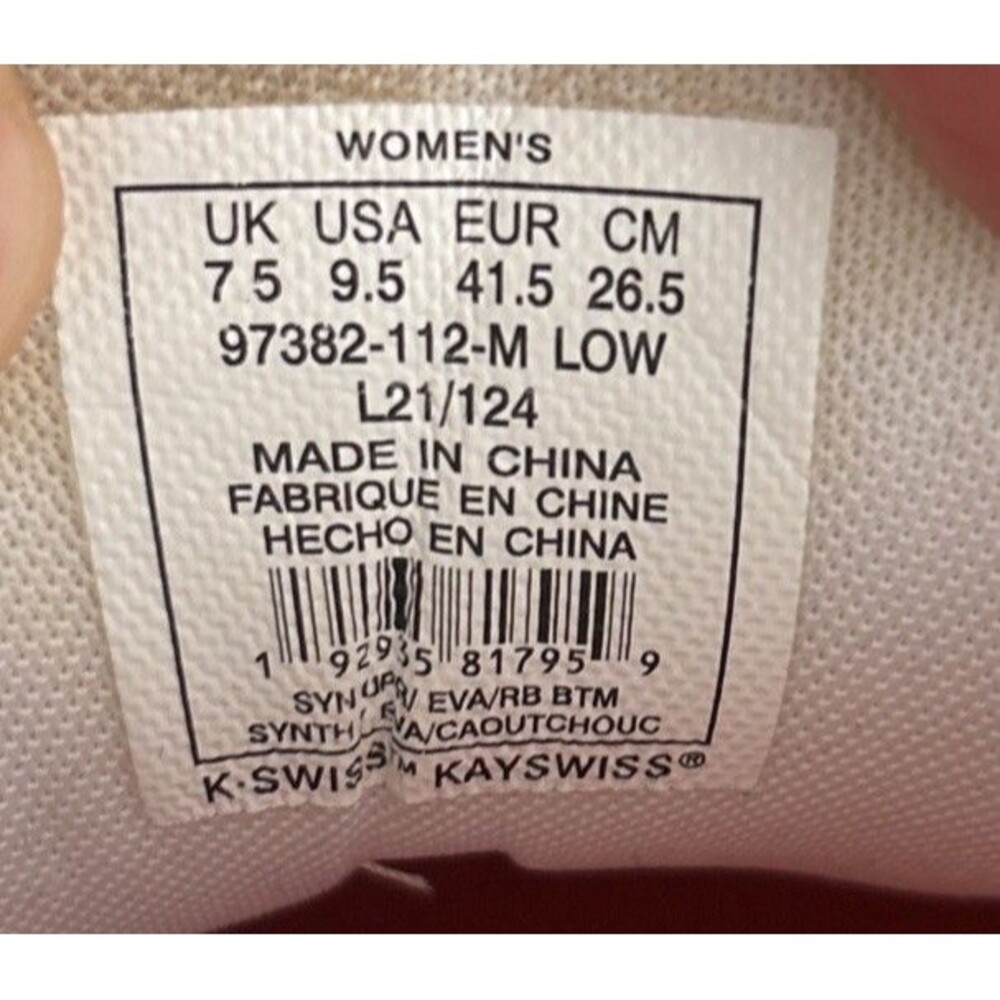 K-Swiss Hypercourt Express 2 x Lucky In Love Tennis Shoes Womens US 9.5 EU 41.5 - Picture 13 of 14